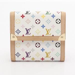 Louis Vuitton Wallet White Carte Porte Ville Blanc Multicolor Monnaie